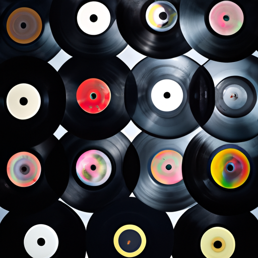 תמונה של שילוב של תקליטי ויניל מז'אנרים שונים, המסמלים גיוון מוזיקלי